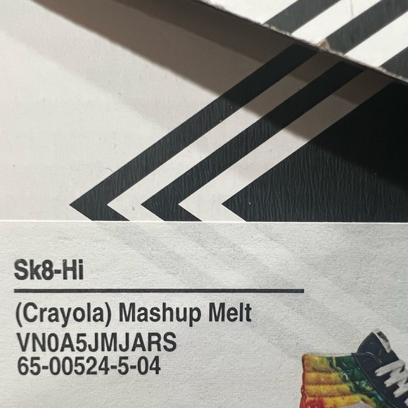 Vans x Crayola, SK8 Hi, VNOA5JMJARS, Multicolor - Picture 15 of 15